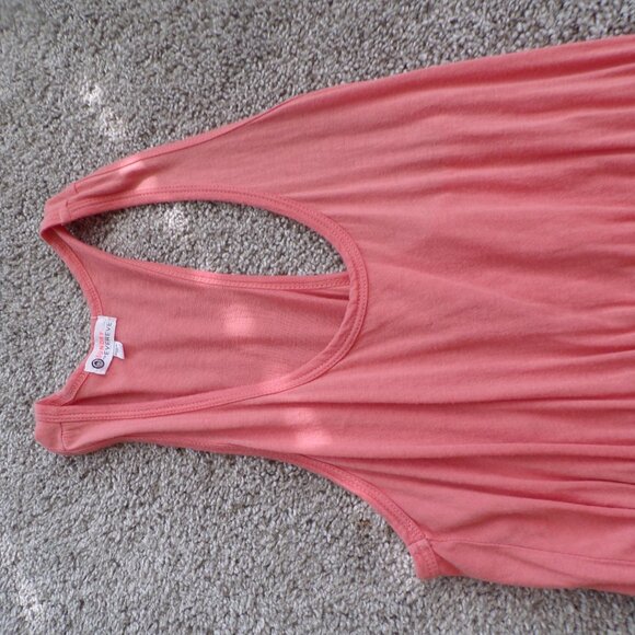 Sundry peach tiered boho maxi dress 1/S - Picture 4 of 9